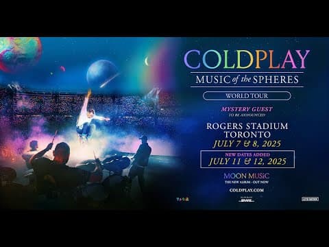 Тур Coldplay «Music of the Spheres» продовжено до 2025 року: оголошено нові дати на Вемблі