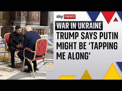 Trump e Zelensky discutono della pace in Ucraina in Vaticano tra le tensioni sulla Crimea