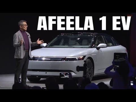 Afeela 1 EV Reservations Open at CES 2025 with Advanced Features