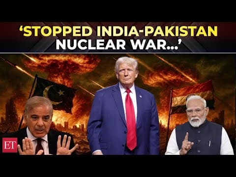 ট্রাম্পের দাবি, মার্কিন প্রচেষ্টা ২০২৫ সালের মে মাসে ভারত ও পাকিস্তানের মধ্যে পারমাণবিক যুদ্ধ প্রতিরোধ করেছে