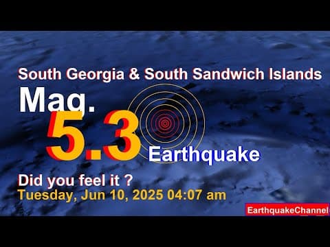 南桑威奇群岛发生5.4级地震