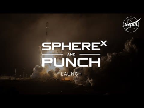 NASA lanceert SPHEREx- en PUNCH-missies aan boord van SpaceX Falcon 9 om de oorsprong van het heelal en de zonnedynamica te verkennen