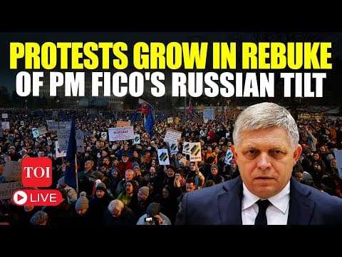 Protests in Slovakia Against Prime Minister Fico's Pro-Russia Stance