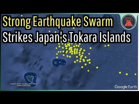 Japonya'nın Tokara Adaları'nda 5,5 Büyüklüğünde Deprem Dahil Bir Dizi Sarsıntı