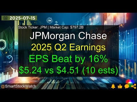 JPMorgan Chase: Анализ результатов II квартала 2025 года с точки зрения профессионального журналиста