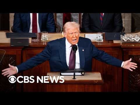 Trump preist Politik und sieht sich Protesten bei erster Kongressrede seit Rückkehr gegenüber