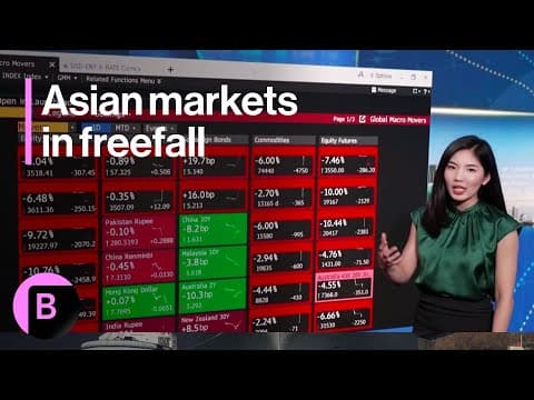 Azjatyckie rynki załamują się w związku z wojną handlową USA-Chiny: Nikkei 225 spada o 5,46%, ASX 200 w dół o 2,2% w dniu 11 kwietnia 2025 r.