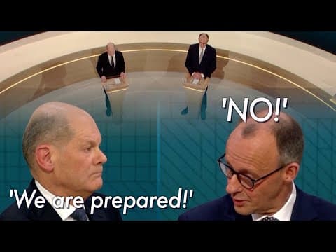 Deutsche Spitzenpolitiker Scholz und Merz schließen Koalition inmitten von Wahlspekulationen aus