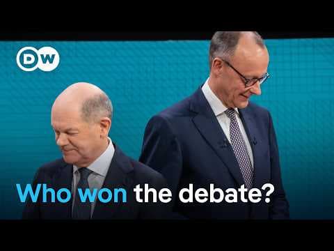 Deutsche Kanzlerkandidaten stoßen im ersten TV-Duell vor der vorgezogenen Wahl aufeinander