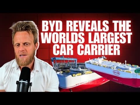 BYD lance le plus grand transporteur de voitures écologique au monde pour stimuler les exportations mondiales