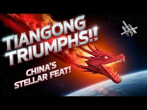 中国推进空间计划，向天宫发射新任务，并开发旨在与SpaceX竞争的商业火箭。