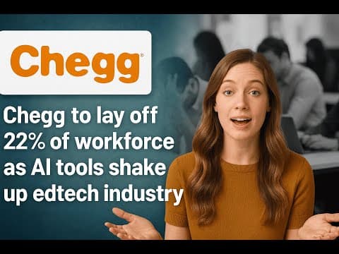 Chegg уволит 22% сотрудников и закроет офисы в сша и канаде из-за конкуренции со стороны ии — май 2025 года