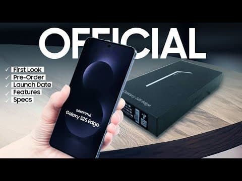 Samsung Galaxy S25 Edge: раскрыта дата выхода и дизайн