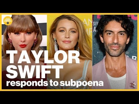 Taylor Swift se niega a testificar en la demanda de Justin Baldoni contra Blake Lively